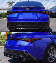 For 2021-2025 Lexus IS300 IS350 CTM Design V1 Gloss Black Rear Bumper Diffuser