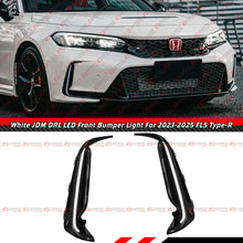For 2023-2025 Honda Civic Type-R FL5 White Front Bumper Replacement LED DRL Fog Light
