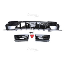 Glossy Black Rear Bumper Diffuser Lip w/ LED Brake Light For Honda CR-V CRV 2023-2025