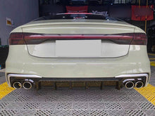 S7 Look Rear Diffuser w/ Silver Exhaust Tips For AUDI A7 C8 S-line S7 2019-2023 di155