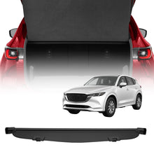 Retractable Rear Cargo Cover For Mazda CX-5 2017–2025 Carbon Fiber Texture