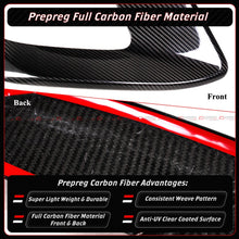 For 2025-2026 Audi S5 B10 Full Carbon Fiber Front Bumper Air Duct Vent Cover Trim