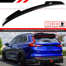 For 2023-2025 Honda CR-V CRV Gloss Black Rear Top Roof Spoiler Extension