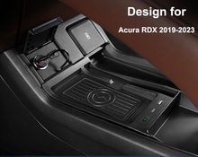 Wireless Car Charger with USB Port Console Charging Pad for Acura RDX 2019-2023