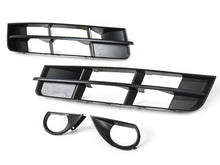 4pcs Set For 2010-2015 Audi Q7 Standard Front Bumper Fog Light Grille