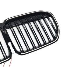 Gloss Black LED Front Kidney Grille Grill Light For 2020-2022 BMW 7-Series G11 G12 LCI Dual Slats