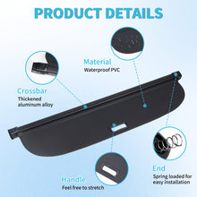 Retractable Rear Cargo Cover For Lexus RX350 RX450h 2016–2022 Security Shield