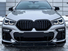 Gloss Black Front Bumper Spoiler Splitter Lip For BMW X6 G06 M Sport 2020-2023