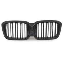 Fit 22-24 BMW X3 G01 22-25 X4 G02 LCI Front Bumper Grill Black Dual Slat Grille