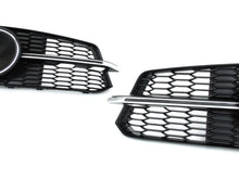 Chrome/Black Fog Light Grill Cover For Audi A6 C7.5 S line S6 2016-2018 fg269