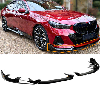 For 2024-2025 BMW G60 530i 540i i5 M Sport Gloss Black Front Bumper Lip