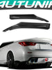 Carbon Fiber Look Rear Bumper Side Canards Aprons for Infiniti Q50 2014-2024 Rear Spats