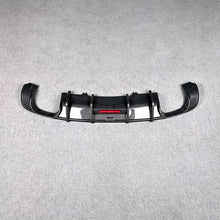 Carbon Fiber Look Rear Diffuser w/ LED Light for 2017-2019 Audi A4 B9 S-Line S4