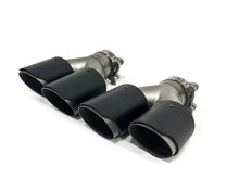 Universal Oval AMG Matte Carbon Fiber Exhaust Tips Upgrade - Inlet 63mm