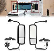 Pair Door Mirror Heated w/ Arm For Freighliner Columbia Century 2000-2017 Right+Left
