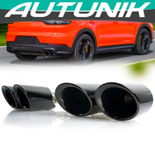 Chrome Exhaust Tips Sporty for Porsch  Cayenne E-Hybrid 9Y0 9Y3 2019-2024