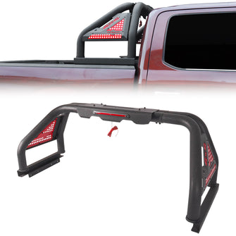 Adjustable 56.7-63 inches Bed Roll Sport Bar For 2005-2024 Toyota Tacoma Truck Chase Roof Rack