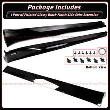 For 2025-2026 Tesla Model Y Juniper Yofer Design Gloss Black Side Skirt Extension
