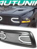 Big Horn Front Bumper Grille Grill Shell w/ LED Lights for Dodge Ram 2500 3500 2010-2018