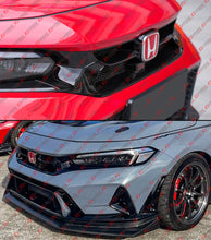For 2023-2025 Honda Civic Type-R FL5 V Style Front Grill Grille W/ Full Carbon Fiber Mesh