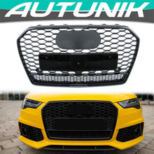 Gloss Black Front Mesh Grille for AUDI A6 C7.5 S6 2016-2018 fg119