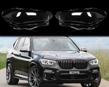 Pair Front Headlight Headlamp Lens Cover For BMW X3 X4 G01 G02  2018-2021 PRE-LCI
