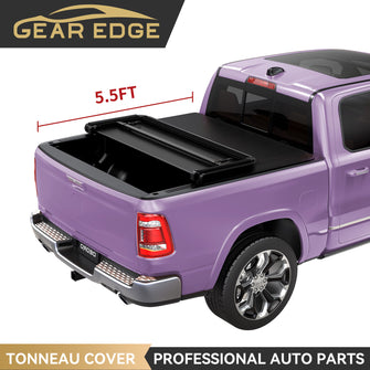 5.5FT Soft 3-Fold Tonneau Cover for 2022-2025 Toyota Tundra  Truck Bed Snowproof