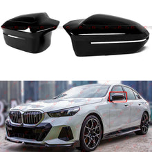 Gloss Black Side Mirror Covers Cap Replacement For 2023-2026 BMW G60 G70 G90 i5 i7 M5