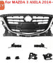 7PCS Front Grille Grill & Bumper Support Brackets For MAZDA 3 AXELA 2014-2016