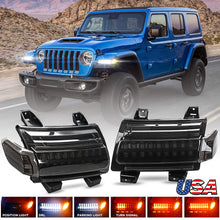 LED Turn Signal Lights DRL for Jeep Wrangler JL 2018-24 high configuration