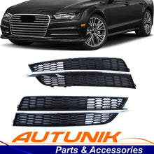Fit For 2016-2018 Audi A7 S-Line S7 C7 LH+RH Pair Front Lower Bumper Fog Light Cover