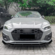 For 2021-2024 Audi A5 S-line S5 Front Bumper Lip Spoiler Splitter Gloss Black