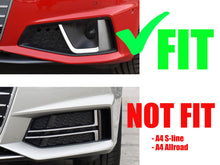 Gloss Black Fog Light Cover Grille Covers for Audi A4 S4 B9 2020-2023 2024