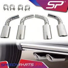 4pcs Chrome Quad Exhaust Tips For Mercedes G-Class W463 W464 G500 G550 G63 AMG 2002-2024