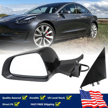 13Pin Left Driver Side Mirror Assembly Black For Tesla Model 3 2017-2023 Heated Memory Recall