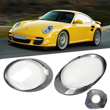Pair Front Lampshade Headlight Lens Cover For Porsche 997 911 Carrera 2006-2012