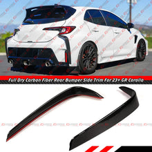 For 2023-2026 Toyota GR Corolla Full Carbon Fiber Rear Bumper Side Vent Trim Garnish