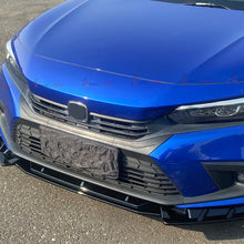 Carbon Style Front Bumper Lip Splitter Kit For 2023+ Honda Civic Hatchback Sedan