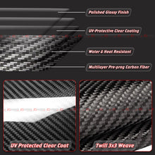 For 2014-2025 Cadillac CT5 CT6 CTS Full Carbon Fiber M Style Side Mirror Covers Caps Stick-On