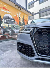 Gloss Black Front Fog Light Cover Grille Bezels For AUDI Q5 NON-Sline 2018 2019 2020