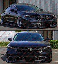 For 2023-2026 Honda Accord Yofer Crystal Black 3 Piece Front Bumper Replacement Kit