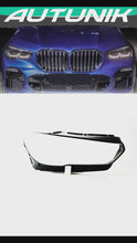 Clear Headlight Lens Cover Pair For BMW X5 X6 G05 G06 X5M X6M 2019-2021