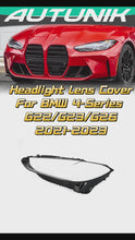 Left Driver Headlight Lens Cover For BMW G22 G26 G80 G82 G83 430i M440i M3 M4 i4 2021-2023