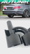 50mm Inlet Dual Black Exhaust Tips Tailpipe for Mercedes W220 W221 W204 W218 W212 W212 SLK