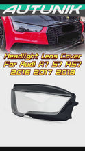 Clear Right Headlamp Cover For Audi A7 S7 RS7 2016 2017 2018 w/Sealant Glue