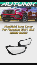 Left+Right Headlight Lens Covers for 2020-2023 Mercedes W167 GLE 350/450/580 SUV