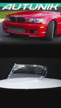 Pair Headlight Headlamp Cover Lens For 2004-2006 BMW E46 2DR Coupe 325ci 330ci