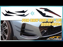 Front Bumper Side Vent Fin Trim Kits For BMW G20 G21 LCI M340i 330i 2023-2024