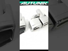 Pair For Mercedes E63 CLS63 C63 S63 CL63 W212 W218 Square Quad Exhaust Tips Muffler Tail Pipe Chrome
