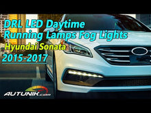 DRL LED Daytime Running Lamps Fog Lights W/ Bezel For 2015-2017 Hyundai Sonata dr18